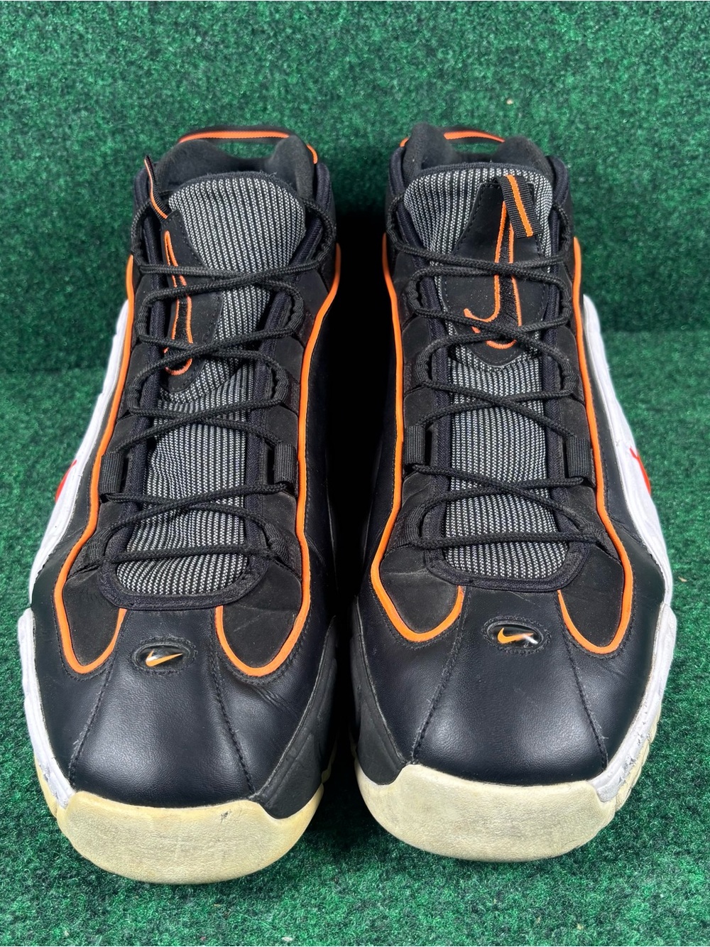 Nike Air Penny 1 Total Orange 2018 685153-002 Men's Mid Top Sneaker Sz 14 - Picture 3 of 7